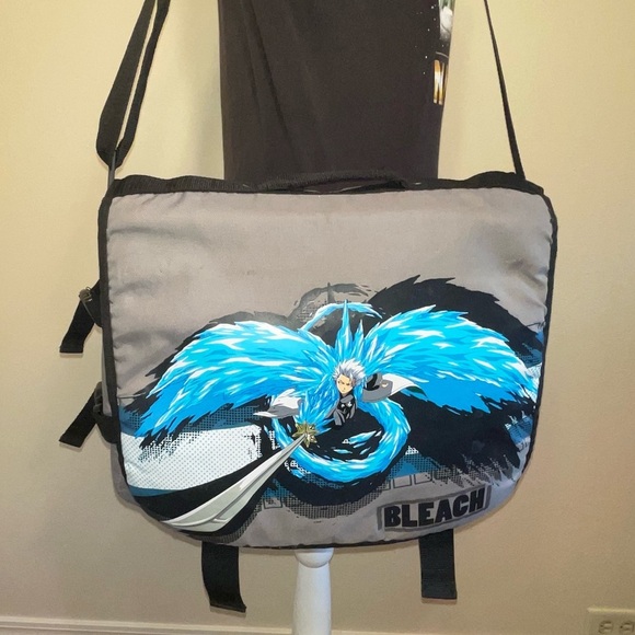 Anime Bleach Shoulder Bag Messenger Bag Padded Computer Bag Hitsugaya Toshiro - Picture 5 of 17